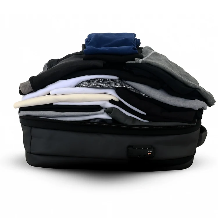 Before - Clothes packed